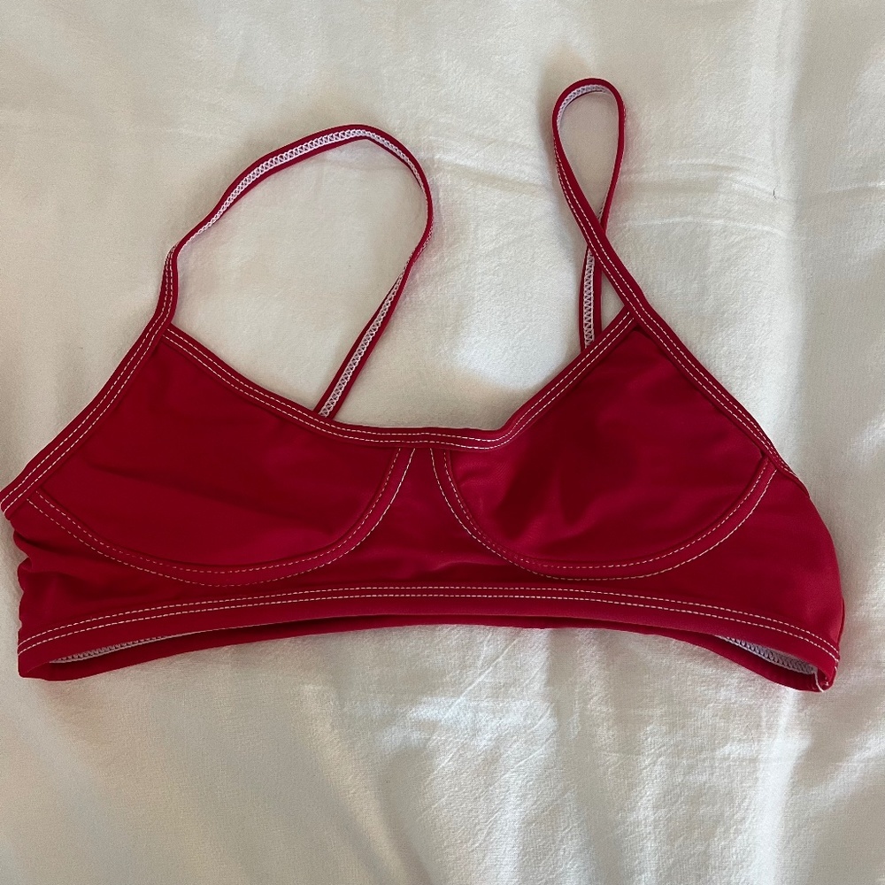 Basically Swim Boutine LA Top Red Women’s Size Small